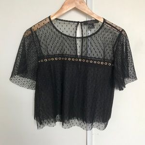 Forever 21 mesh crop top